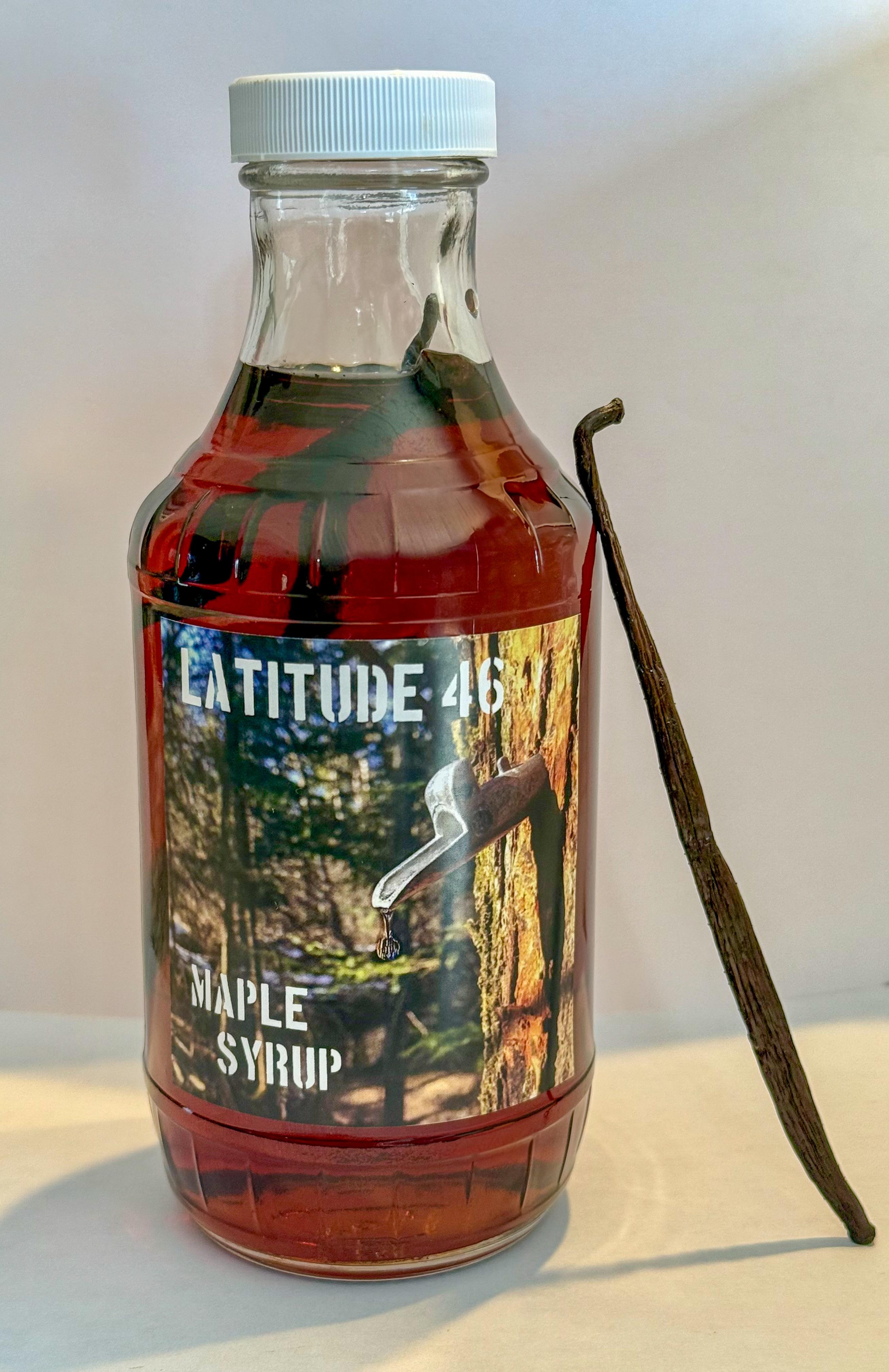 Vanilla Bean Infused Maple Syrup – 16 oz.